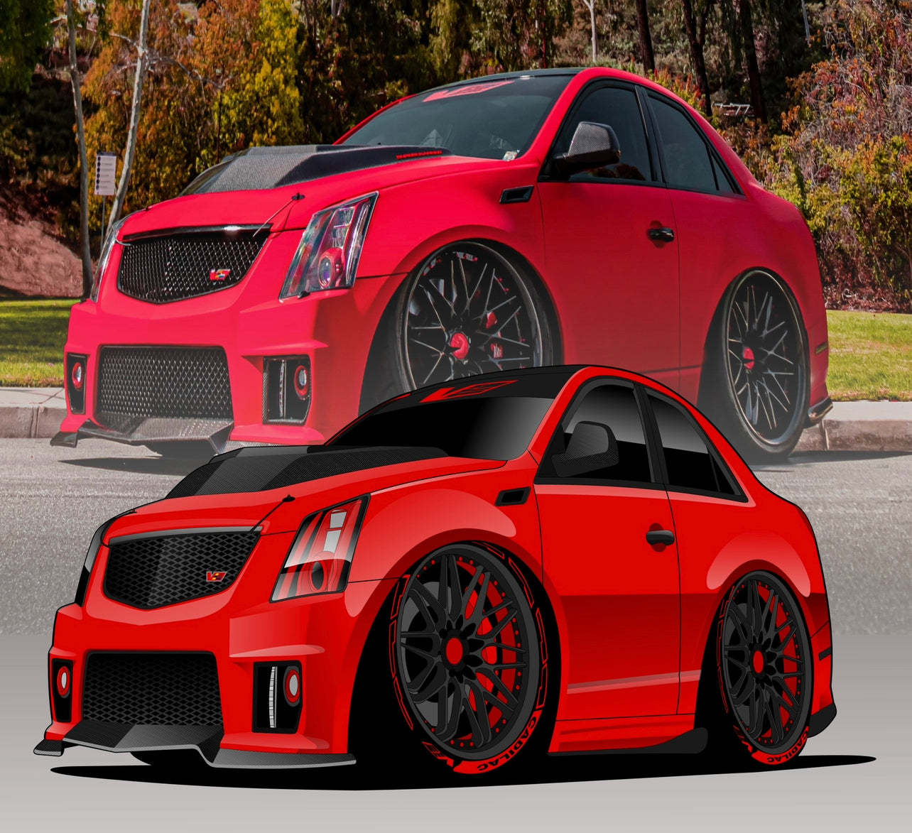 Los Red Toys Sticker CTS-V