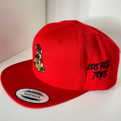 Los Red Toys Bear Hat Snapback RED (autism)