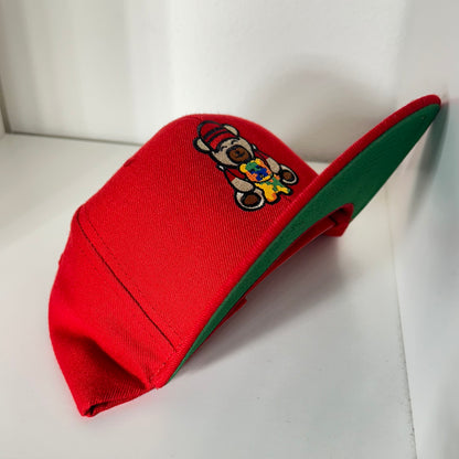 Los Red Toys Bear Hat Snapback RED (autism)