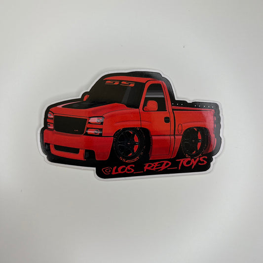 Los Red Toys Sticker Silverado SS