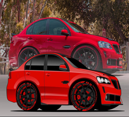 Los Red Toys Hat Pontiac G8