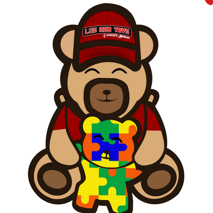 Los Red Toys Bear Hat Limited Edition Snapback (autism)